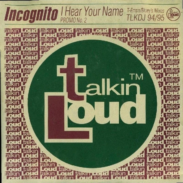 incognito – I Hear Your Name - Acid Jazz Vinly Plak alithestereo