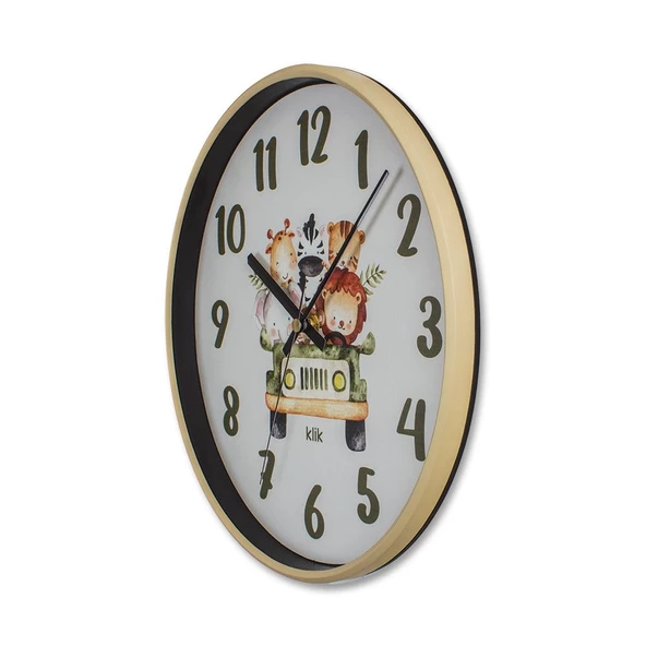 KLİK SLİM SAFARİ ÇOCUK DUVAR SAATİ - 3