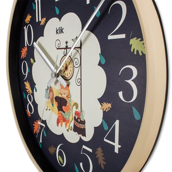 KLİK SLİM BİLGE ÇOCUK DUVAR SAATİ - 3