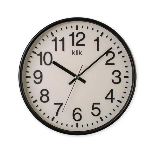 KLİK VENÜS SİYAH DUVAR SAATİ