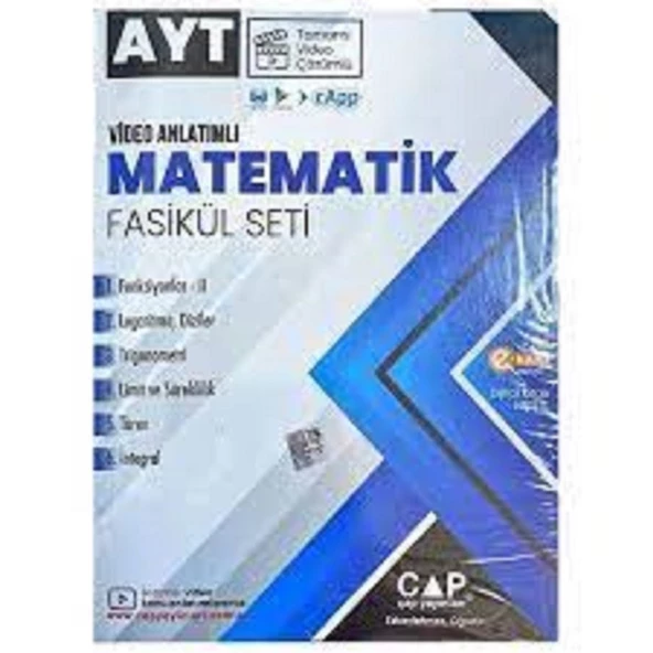 AYT Matematik Seti Tamamı Video Çözümlü Çap Yayınları