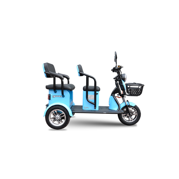 Yuki Greta Mini Elektrikli 3 Tekerli Motor 2023 Model Renk Mavi - 1
