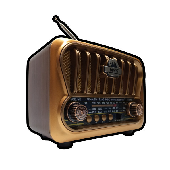 MN6 NS-09 nostaljik radyo/Tws Destekli/18650 Li Pil/Ses bombasi - 2