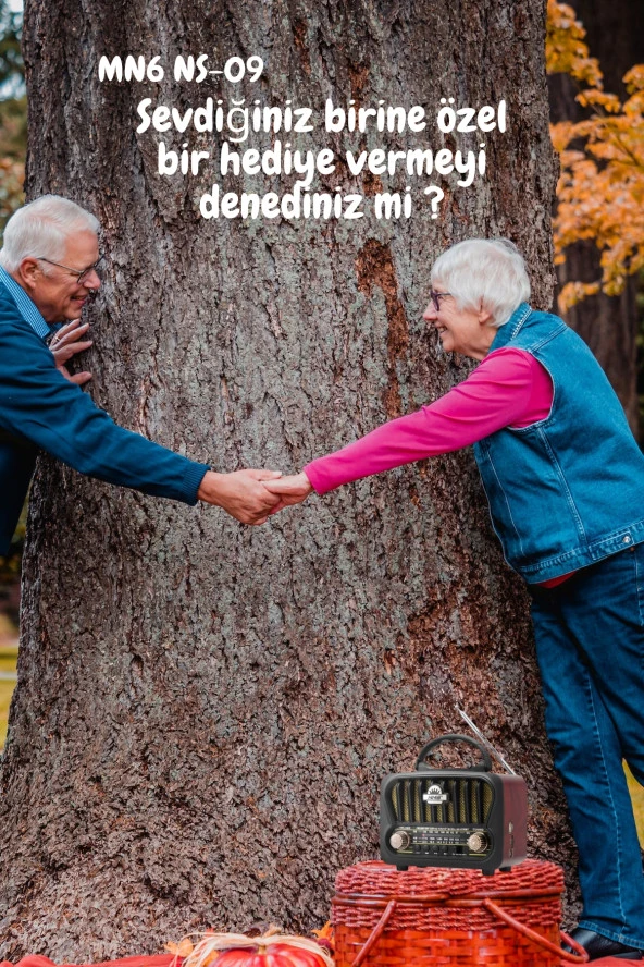 MN6 NS-09 nostaljik radyo/Tws Destekli/18650 Li Pil/Ses bombasi - 3