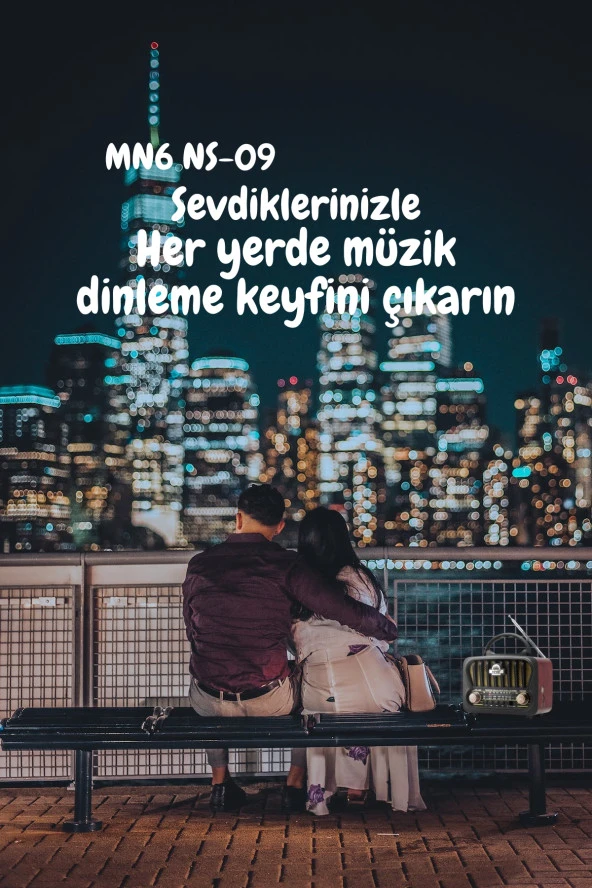 MN6 NS-09 nostaljik radyo/Tws Destekli/18650 Li Pil/Ses bombasi - 10