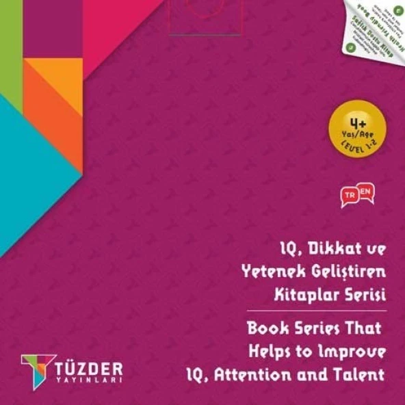 TÜZDER Yayınları 4+ Yaş 6lı Set / Iq Dikkat ve Yetenek Geliştiren Kitaplar Serisi