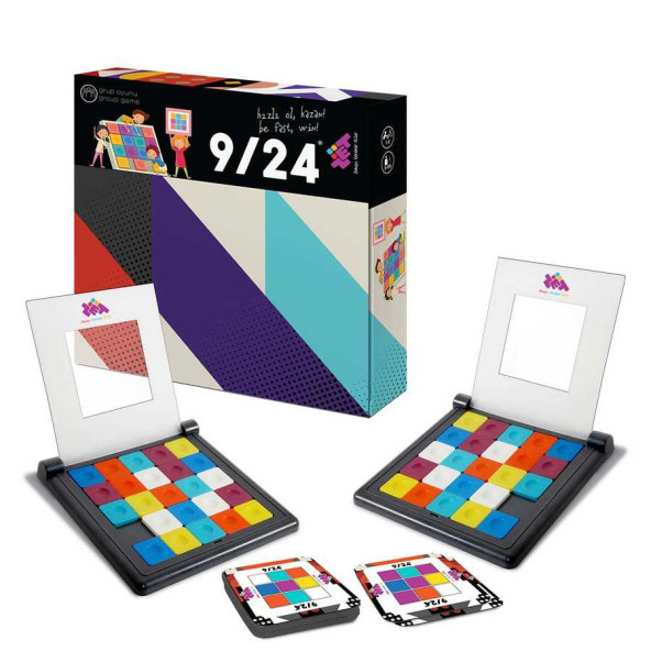 Zet Zeka 9/24 (Rubik) Eğlenceli Zeka, Dikkat, Akıl, Mantık ve Strateji Oyunu 3 Yaş ve Üzeri