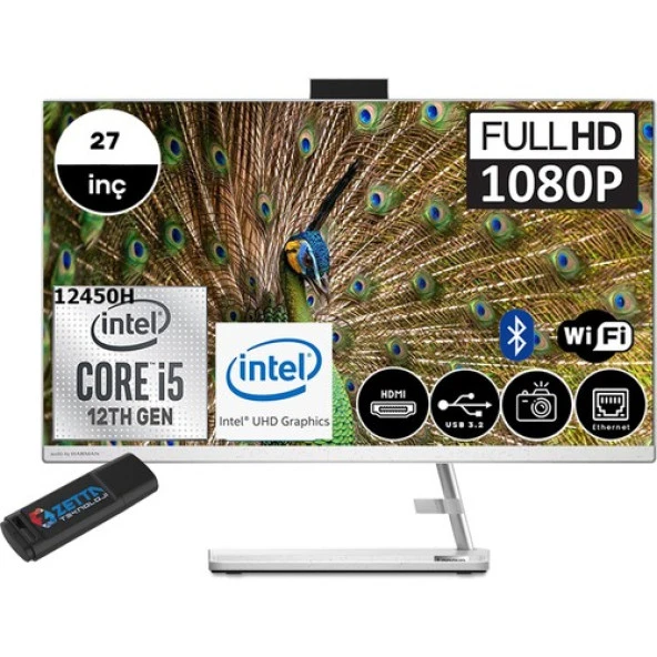 Lenovo Ideacentre Aıo 3 Intel Core I5-12450H 64GB 2tb SSD Intel UHD Graphics 27" Fhd IPS Freedos All In One Bilgisayar ürün görseli