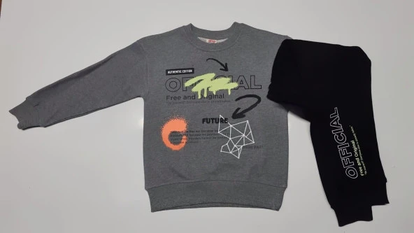 Dmb Kids M4646 Füme Erkek Çocuk Eşofman Takım- 7/8  Yaş - 1