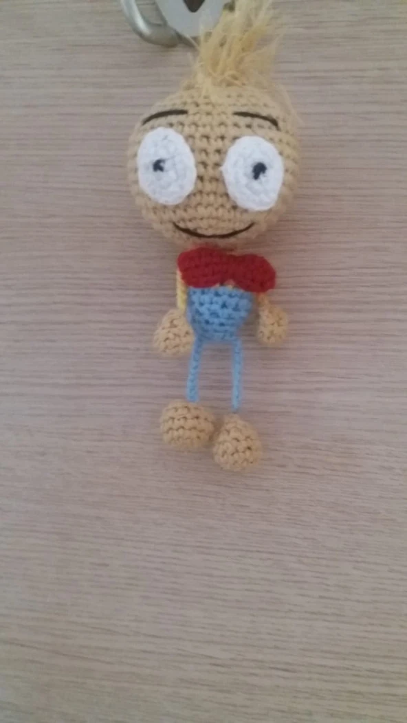 Maskot Minnoşlar Amigurumi Organik Anahtarlık Oyuncak - 2