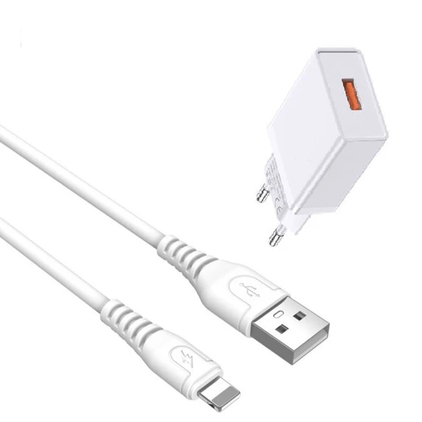 Tonex TX-12 10W 2.1A Hızlı Şarj Lightning Şarj Cihazı Seti - 3