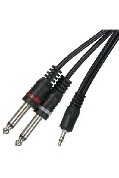 Tunex 10 Metre 1X3.5 Mm Stereo 2X6.3 Mm Mono Kablo MR-1000
