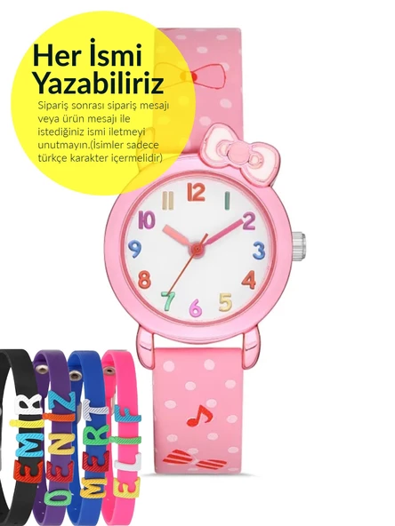 Çocuk Kol Saati Figürlü 6-13 Yaş STC55517 - İsme Özel Bileklik Kombin