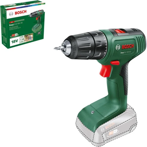 Bosch Easydrill 18V-40 Solo Akülü Vidalama Makinesi