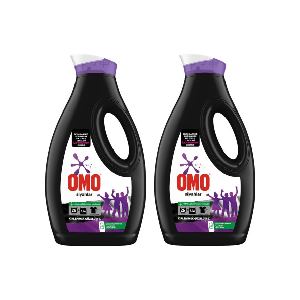 Omo Sıvı Active Cold Power Siyahlar İçin Çamaşır Deterjanı 1690 Ml x 2 Adet - 2