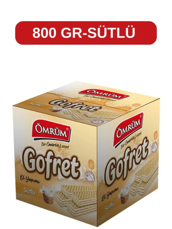 Sütlü El Yapımı 800 Gr Gofret