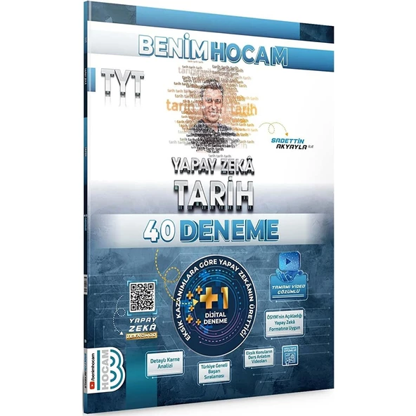 Benim Hocam TYT Sosyal Yapay Zeka Tarih Coğrafya Felsefe 40 Deneme Yeni - Resim 3