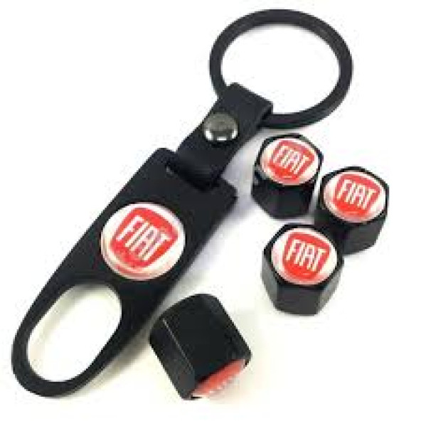 FİAT LOGOLU METAL ANAHTARLIK VE LOGOLU SİBOP KAPAKLARI ürün görseli