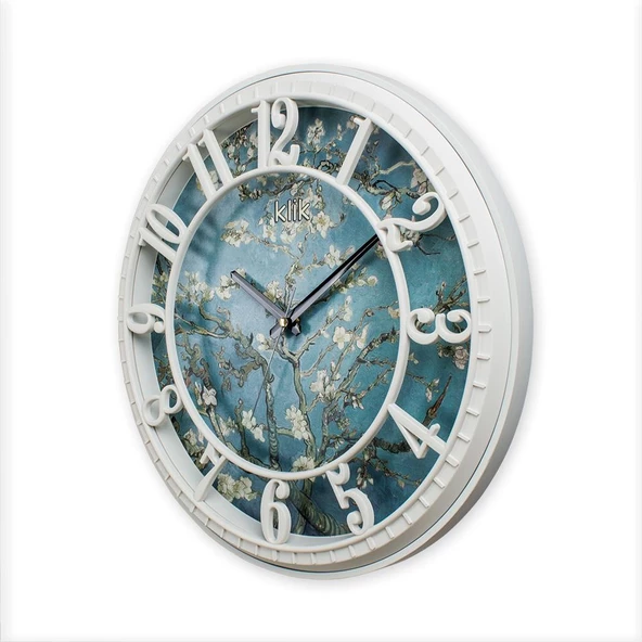 HİSAR BADEM ÇİÇEKLERİ DUVAR SAATİ - 2