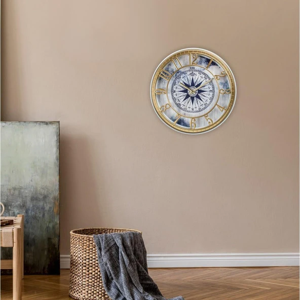 HİSAR PUSULA DESEN DUVAR SAATİ - 3