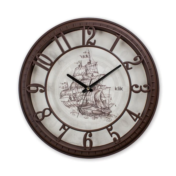 HİSAR YELKEN DESEN DUVAR SAATİ ürün görseli 1