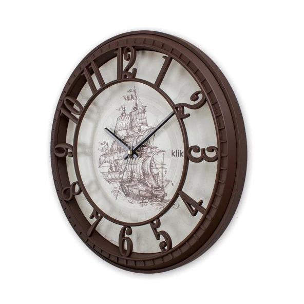 HİSAR YELKEN DESEN DUVAR SAATİ - Resim 2