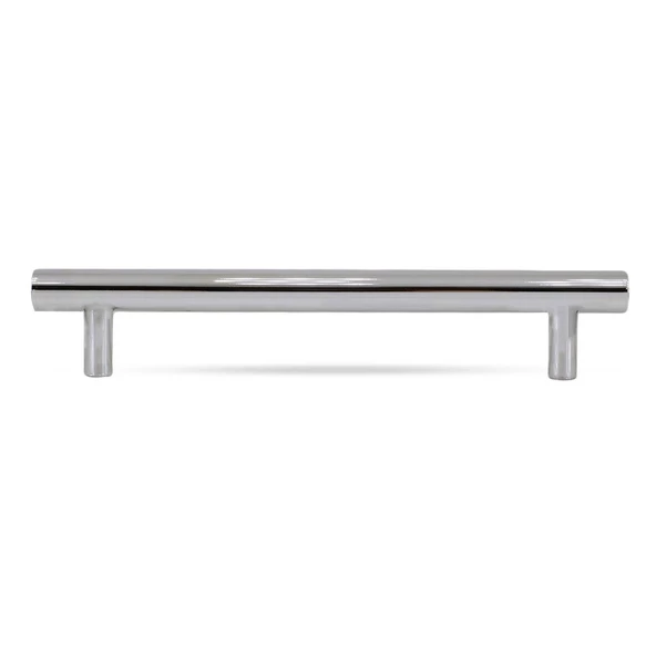 10 Adet Gül Boylu Mobilya Mutfak Dolap Çekmece Dolabı Metal Kulpu Kulbu Kulpları Parlak Krom 128 Mm - 5