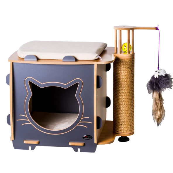 Patihomes Ada Kedi Tırmalama Evi Kedi Tırmalama Tahtası