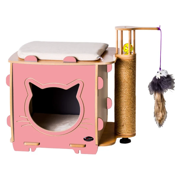 Patihomes Ada Kedi Tırmalama Evi Kedi Tırmalama Tahtası - 4