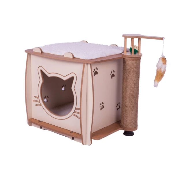 Patihomes Kedi Tırmalama Evi - Kedi Tırmalaması - Kedi Tırmalama Tahtası - 3