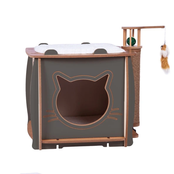 Patihomes Kedi Tırmalama Evi - Kedi Tırmalaması - Kedi Tırmalama Tahtası - 4
