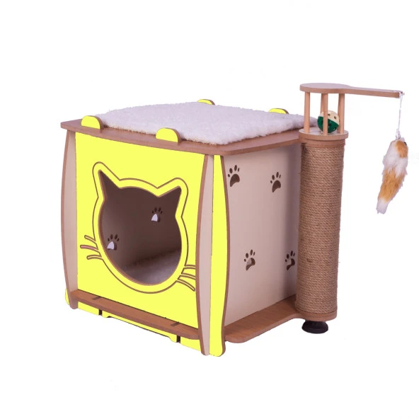 Patihomes Kedi Tırmalama Evi - Kedi Tırmalaması - Kedi Tırmalama Tahtası - 9