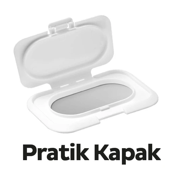 Sleepy Islak Havlu Mendil 90 Yaprak Natural Yenidoğan 6 Lı Set 540 Yaprak Plastik Kapaklı - Resim 7