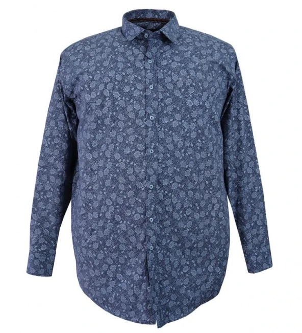 Erkek Büyük Beden Mevsimlik Gömlek Uzun Kol