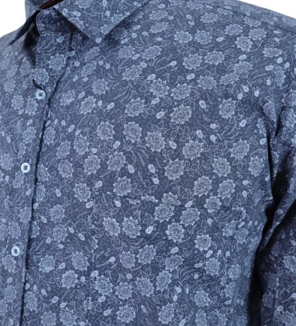 Erkek Büyük Beden Mevsimlik Gömlek Uzun Kol - 3