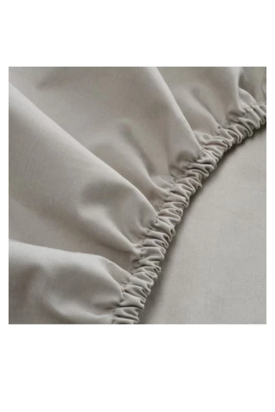 Lenast Lastikli Bebek Çarşafı Beyaz Ve Gri Renk 60x120 cm - 2