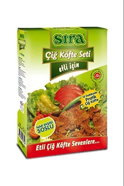 Sıra Çiğ Köfte Seti Etli 500 Gr