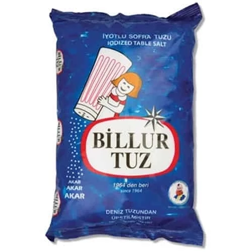Billur İyotlu Tuz 3  Kg