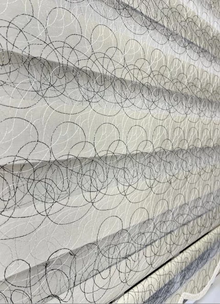 StorBurada Zebra Stor Nakışlı Krem Etek Dilimli ST 122  Krem 80 x 200 - Resim 5