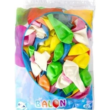 Hayal Sepeti  Karışık Renkli Balon 12Li Paket - 2