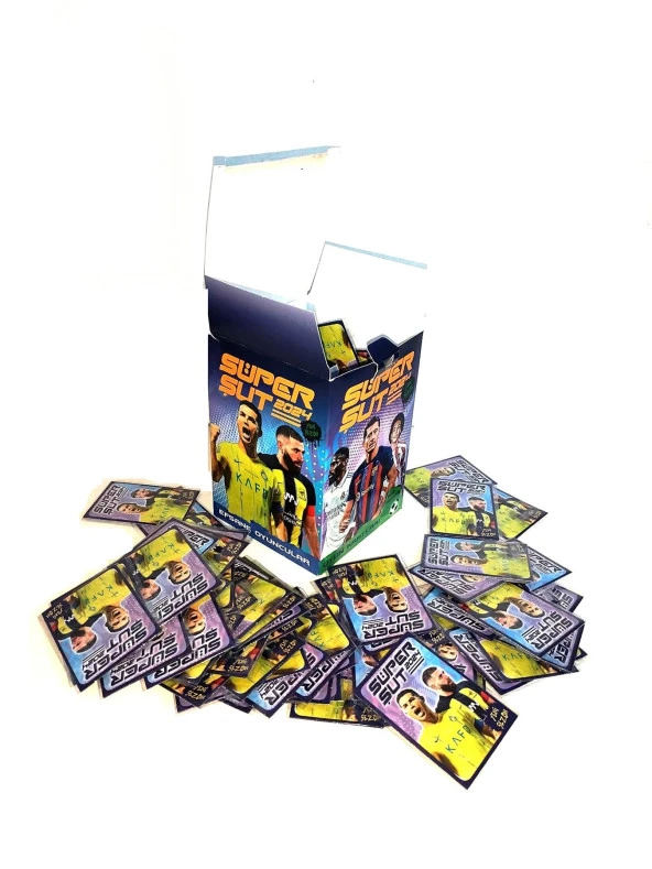 Hayal Sepeti Yeni Seri Süper Şut 3lü Kart 2024 Futbol Kartı 3Lü Poşet (450 Kart)