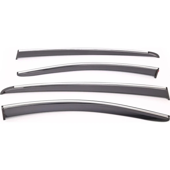 Sunplex Toyota Hilux için 43252 Style 4 Lü Set Kromlu Cam Rüzgarlığı Ön Ve Arka