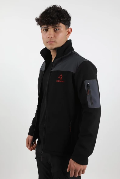 Obrano Outdoor Polar Ceket Softshell Kumaş Detaylı Tactical - 5