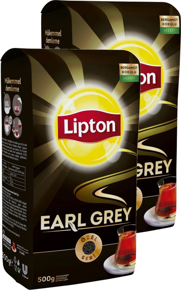 Lipton Earl Grey Dökme Çay 500 gr x 2li