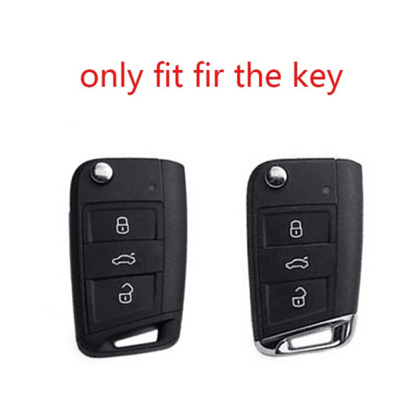 VOLKSWAGEN GOLF POLO T-CROS T-ROC TAIGO TIGUAN CADDY SİLİKON ANAHTAR KILIF - Resim 2