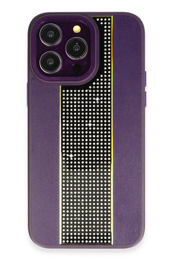 HDD iPhone 14 Pro Max Kılıf HBC-160 Almera Taşlı Kapak