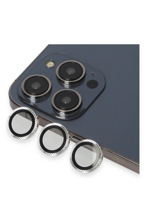 URR İPhone 15 Pro Max Uyumlu Rhomb Snakeskin AR Premium Kamera Lens Koruyucu