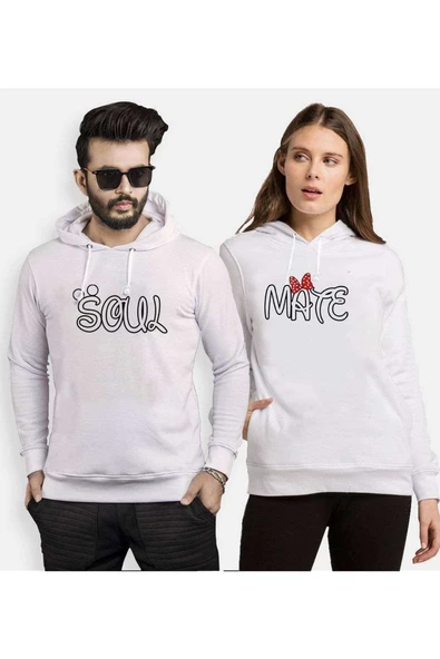 Tshirthane Soul  Mate Sevgili Kombinleri Kapüşonlu Kombini ürün görseli