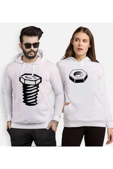Tshirthane Somun Vida Sevgili Kombinleri Kapüşonlu Kombini