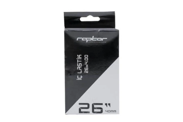 RAPTOR Fat Bike İç Lastik 26 x 4.00 AV40mm Bisiklet Fat Bike İç Lastiği Siyah